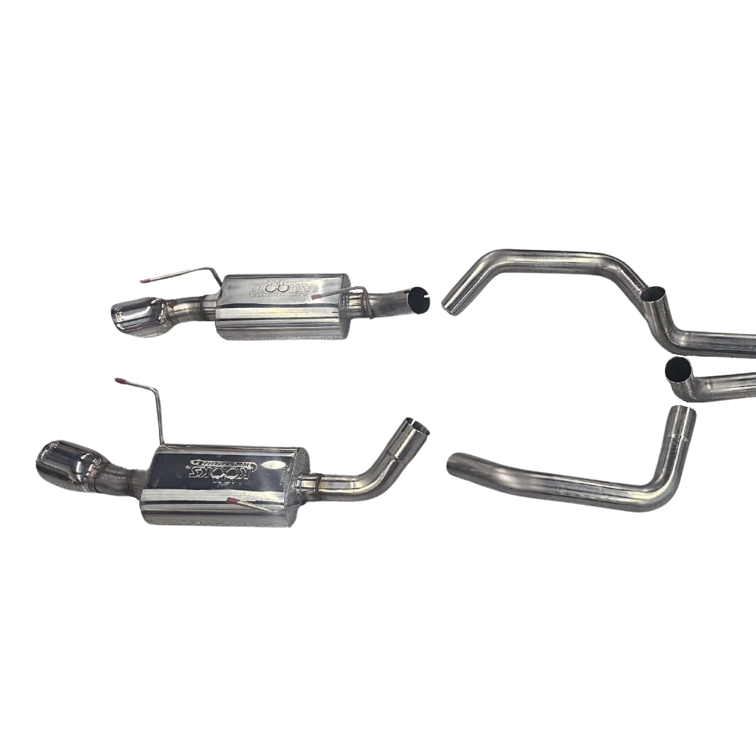 05-09 Mustang GT/07-09 GT500. 2-1/2" SS Cat-Back Exhaust w/ Oval Mufflers - Image 2