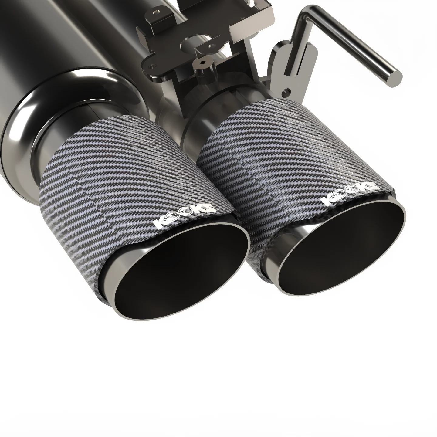 3" Active Shotgun Style Cat-Back (H) 2018-2026 5.0L Mustang w/Carbon Tips - Image 3
