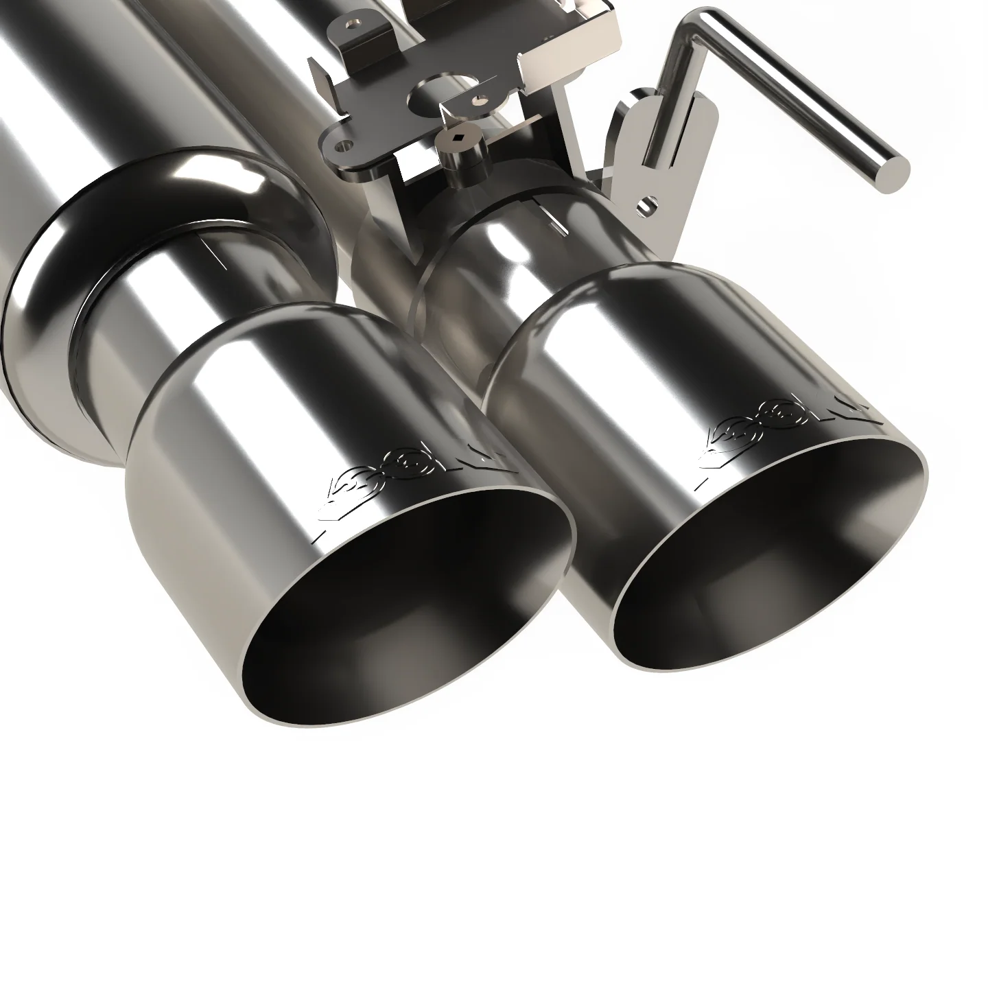 3" SS Connection-Back ULTRA X Shotgun Exhaust w/SS Tips. 18-26 Mustang GT 5.0L - Image 2
