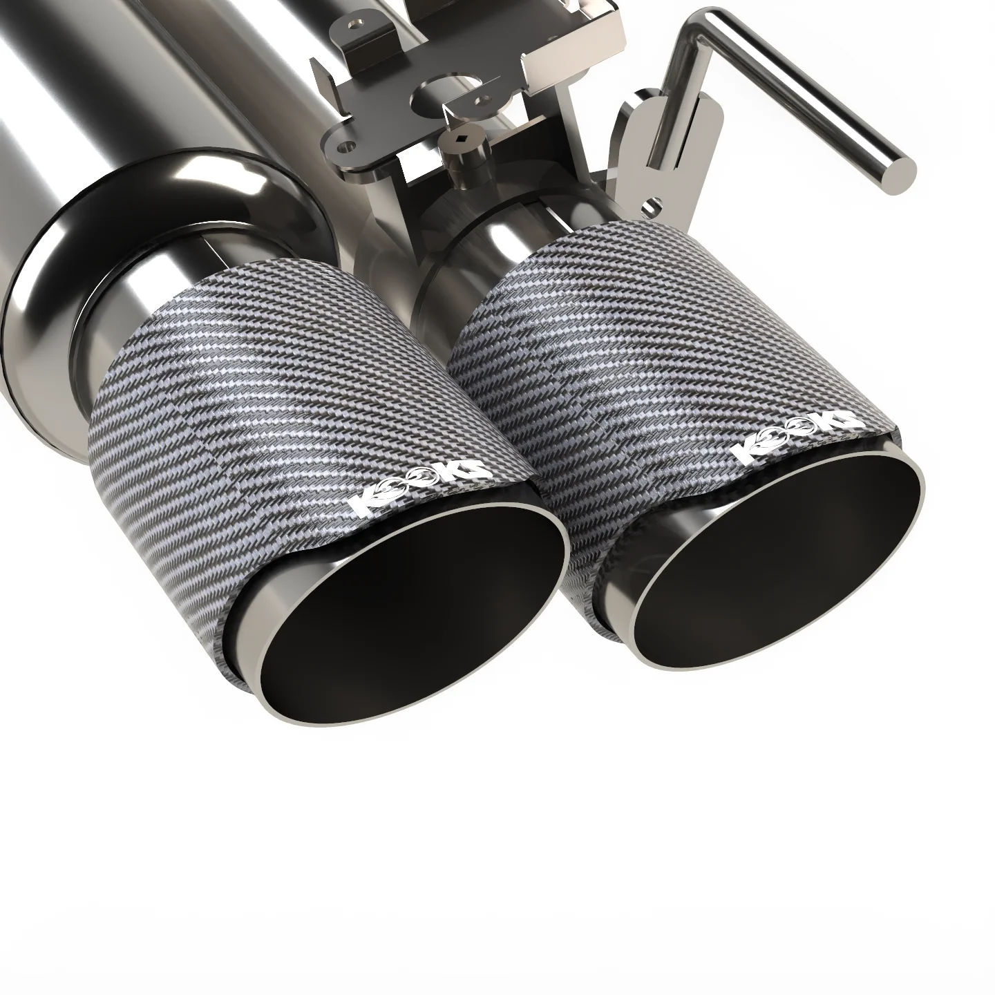 3" SS Connection-Back ULTRA X Shotgun Exhaust w/Carbon Tips. 18-26 Mustang 5.0L - Image 2