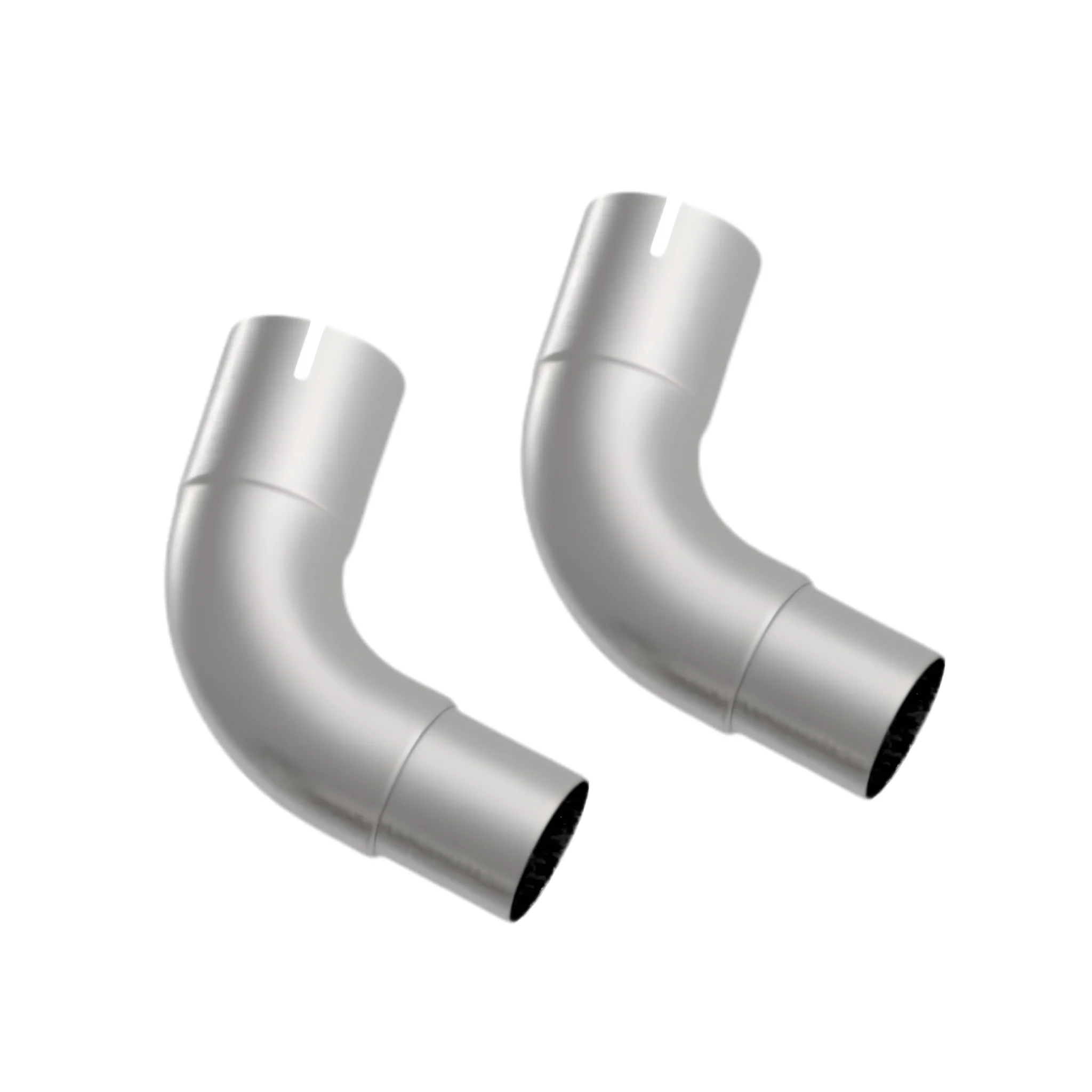 PAIR of 3" x 2-3/4" SS Connection Adapters. Fits 2020-2022 Mustang GT500 5.2L