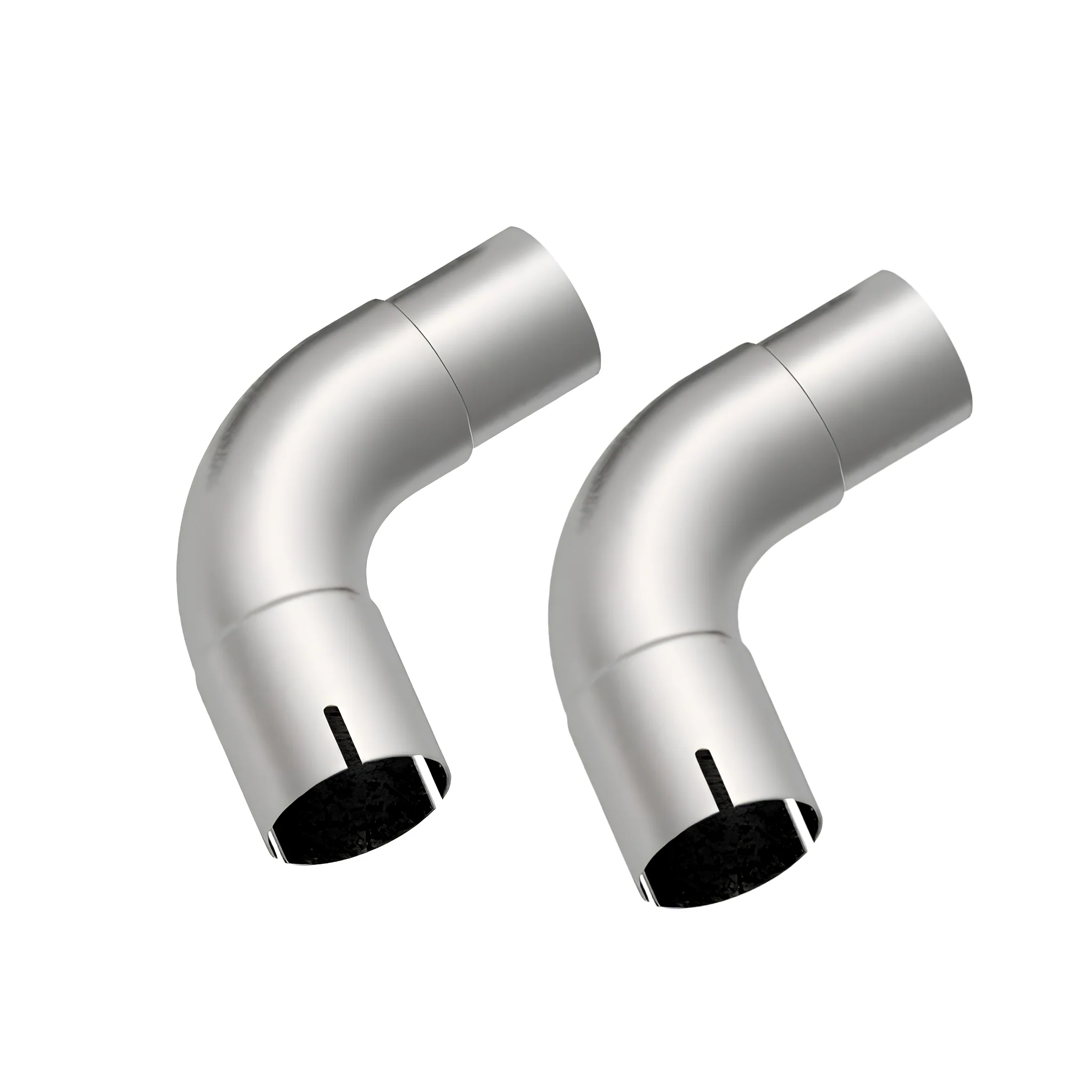 PAIR of 3" x 2-3/4" SS Connection Adapters. Fits 2020-2022 Mustang GT500 5.2L - Image 6