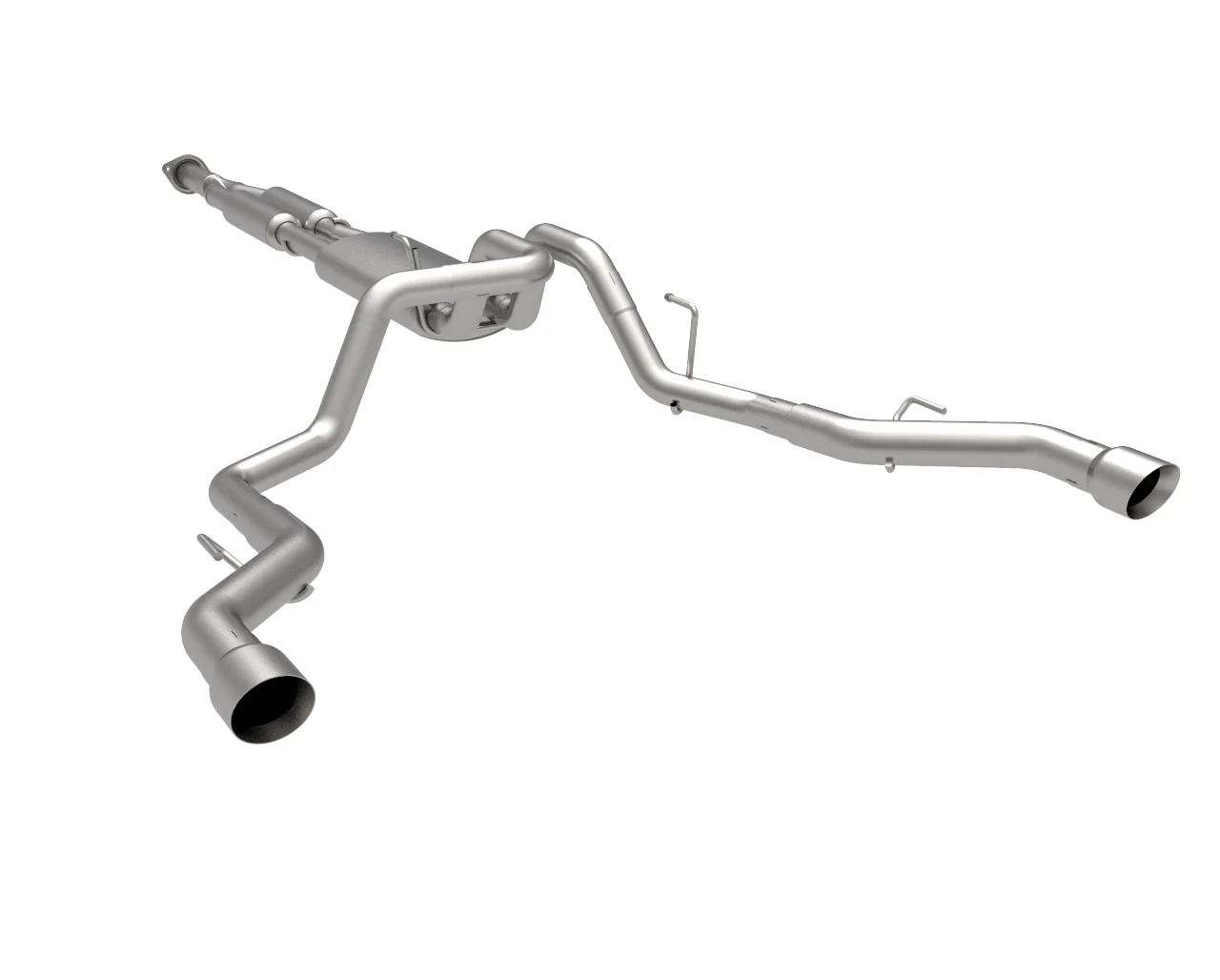 Dual Rear Exit Cat-Back w/Polished Tips. 2015-2020 F150 2.7L/3.5L/5.0L - Image 3