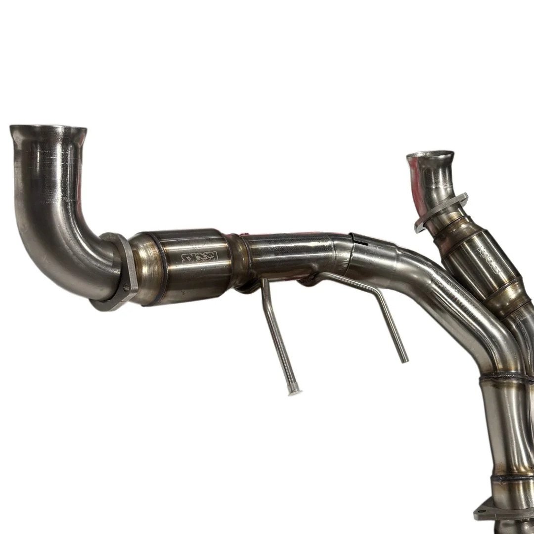 3" SS GREEN Catted Y-Pipe. 2021-2026 F150 5.0L 4V. Connects to OEM. - Image 3