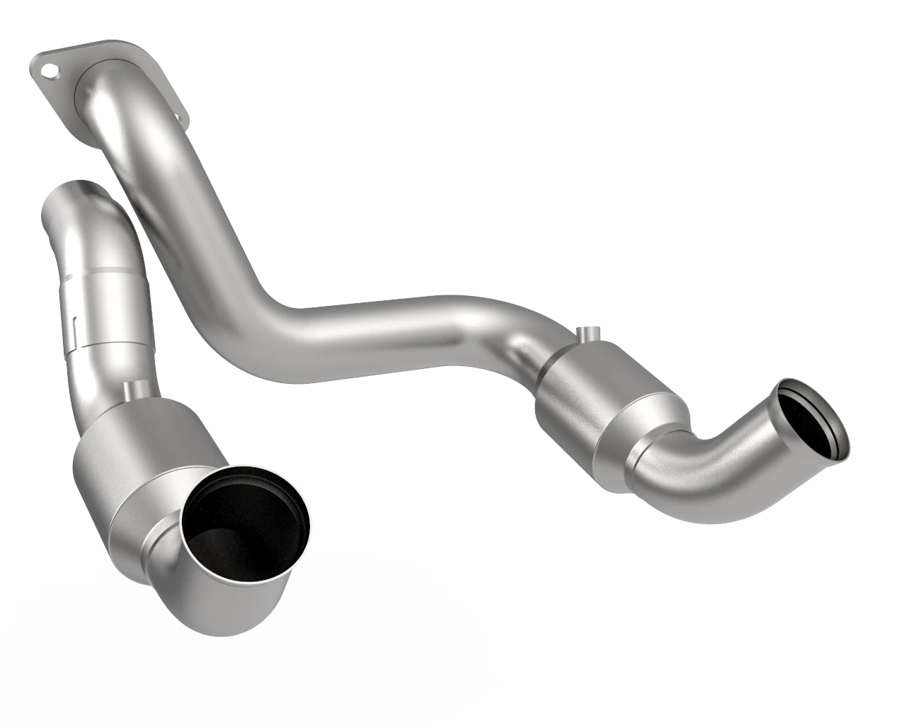 3" SS H.O. GREEN Catted OEM Connections. 2020+ F250/F350 Super Duty 7.3L - Image 2
