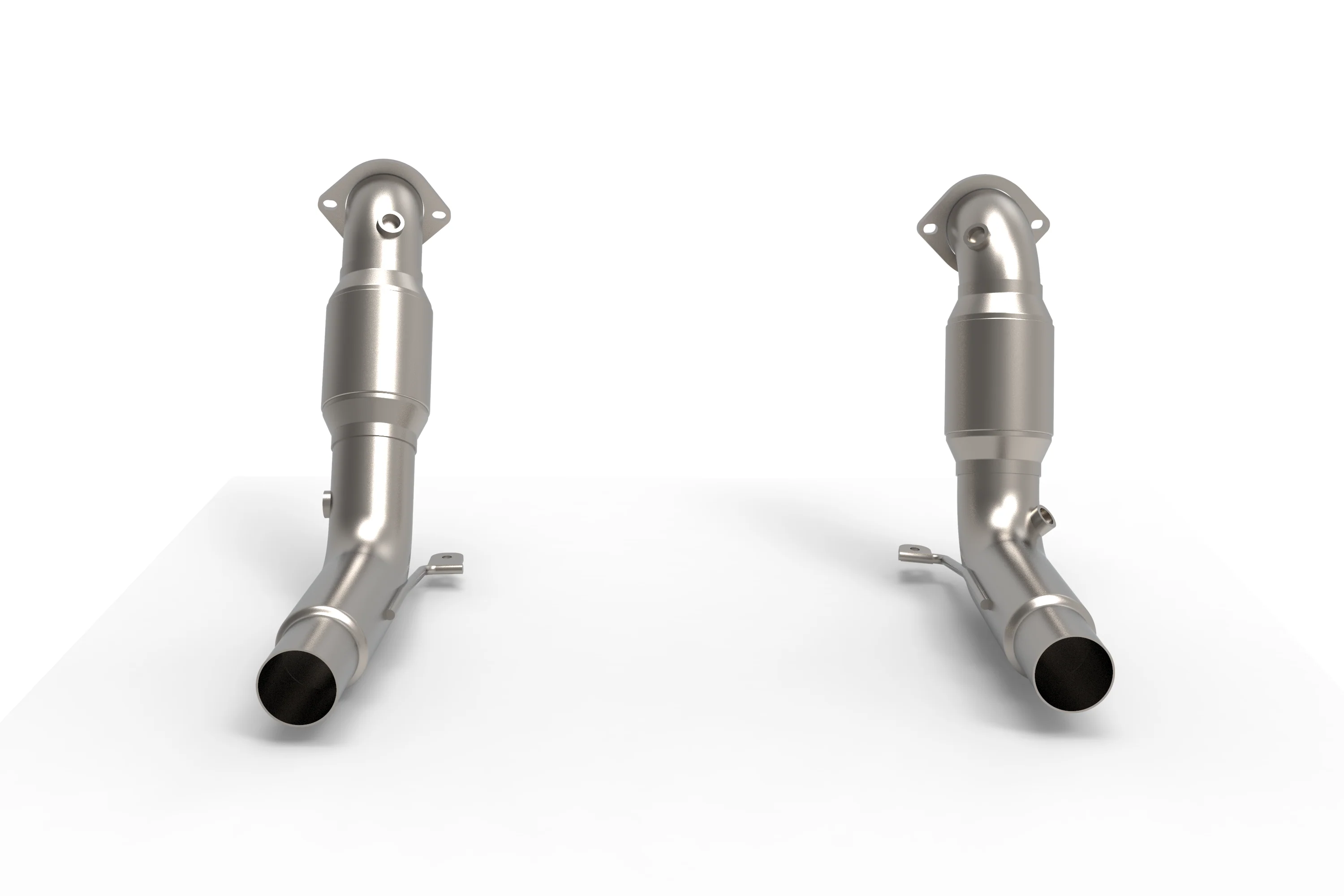 2020-2024 Explorer ST/Aviator GREEN Catted Downpipes - Image 2