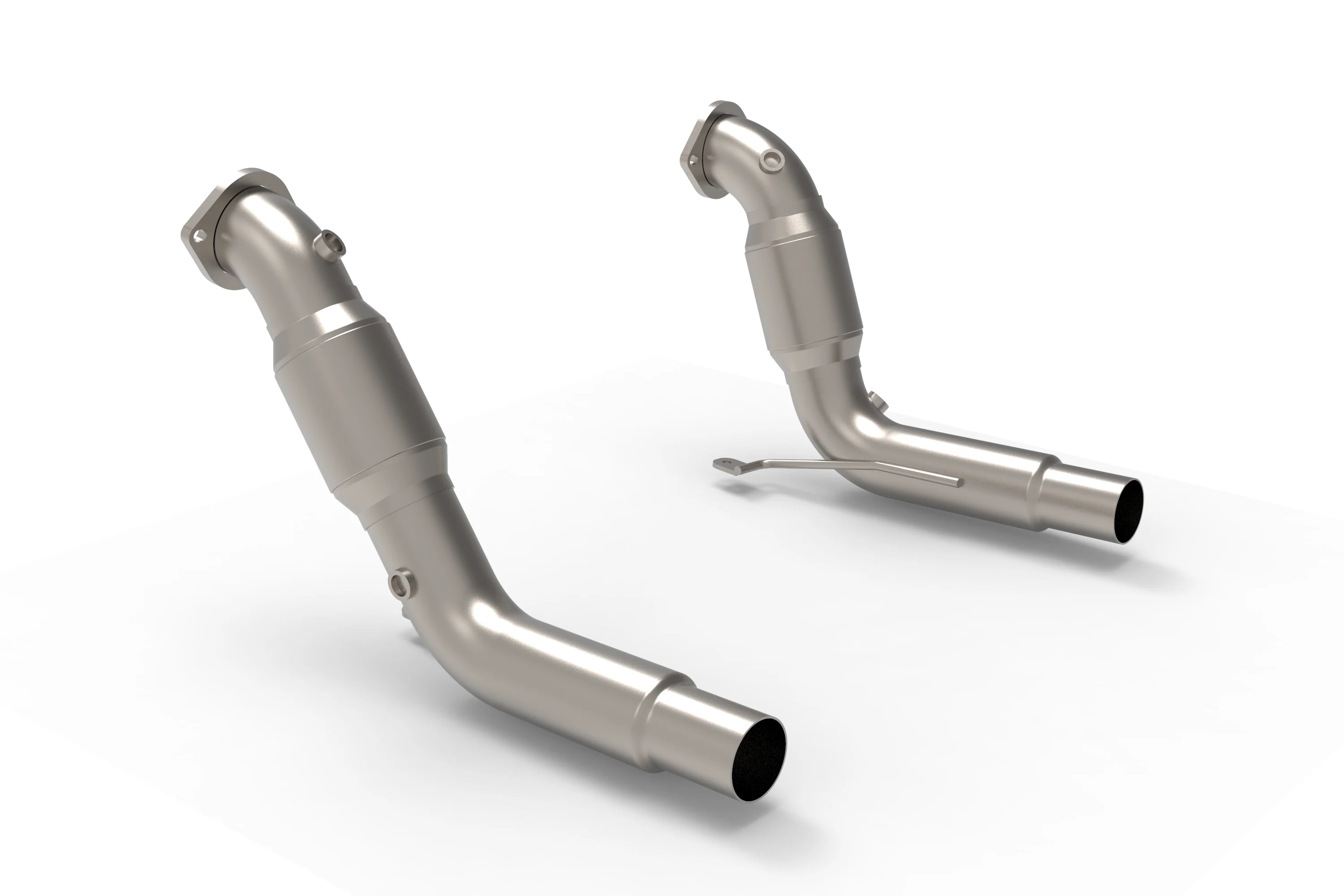 2020-2024 Explorer ST/Aviator GREEN Catted Downpipes - Image 3