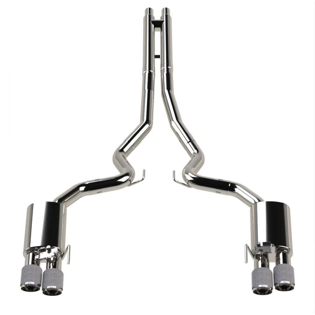 3" Active Touring Style Cat-Back (H) 2018-2026 5.0L Mustang w/Carbon Tips
