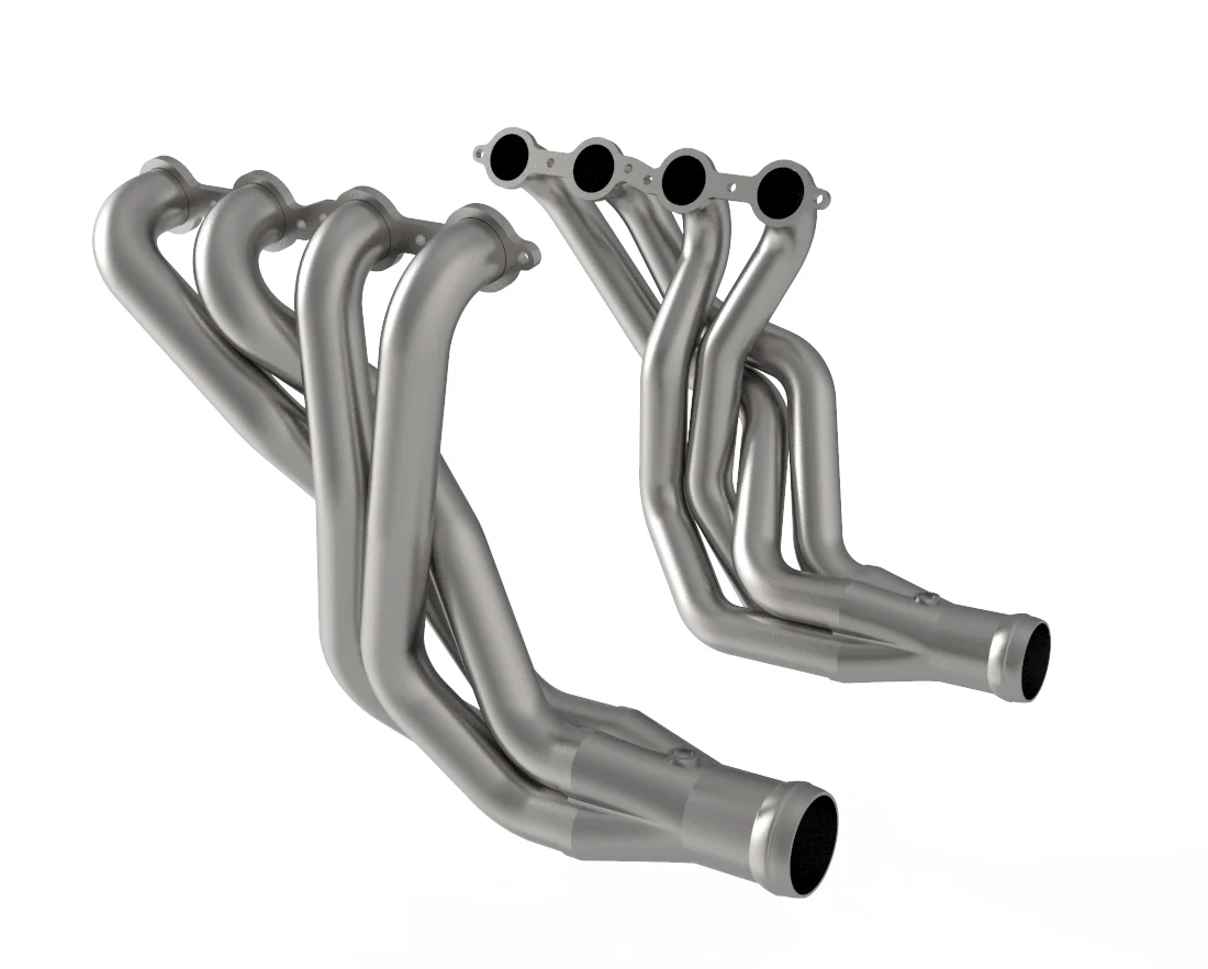 1-7/8" x 3" Stainless Headers. LS Swapped 1982-1992 Camaro/Firebird. - Image 3