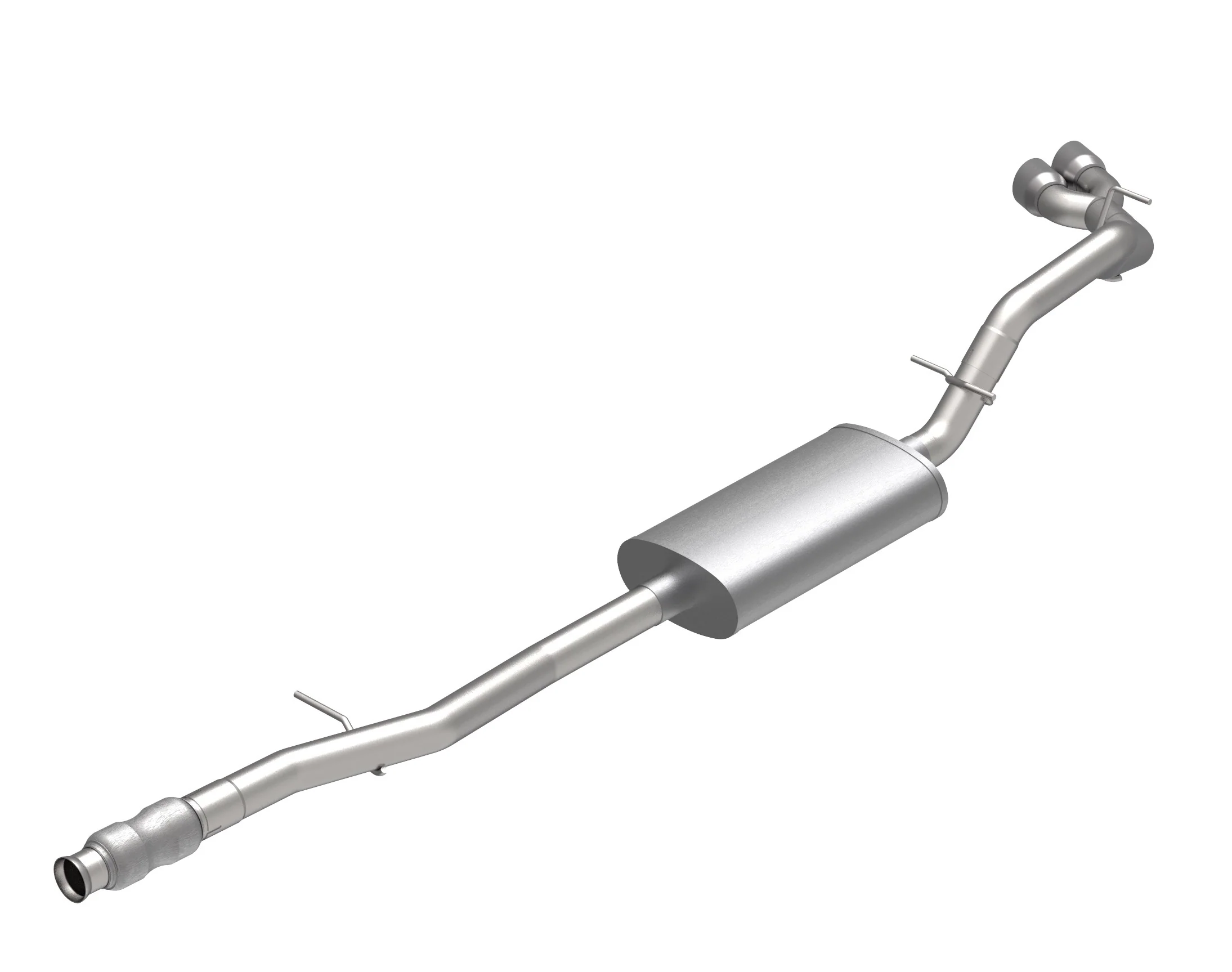 3" SS Side Exit KST Cat-Back w/SS Tips. 2019-2020 GM Truck 5.3L. - Image 2