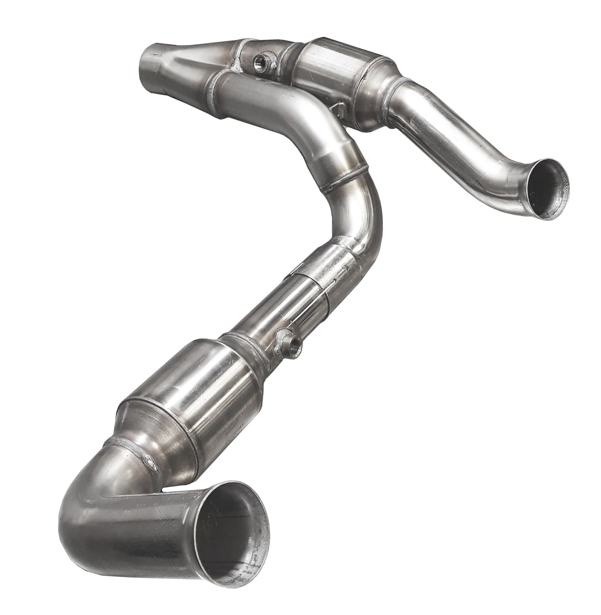 2-1/2" SS GREEN Catted Y-Pipe For HEMI Swap. 2007-2018 Jeep Wrangler JK.