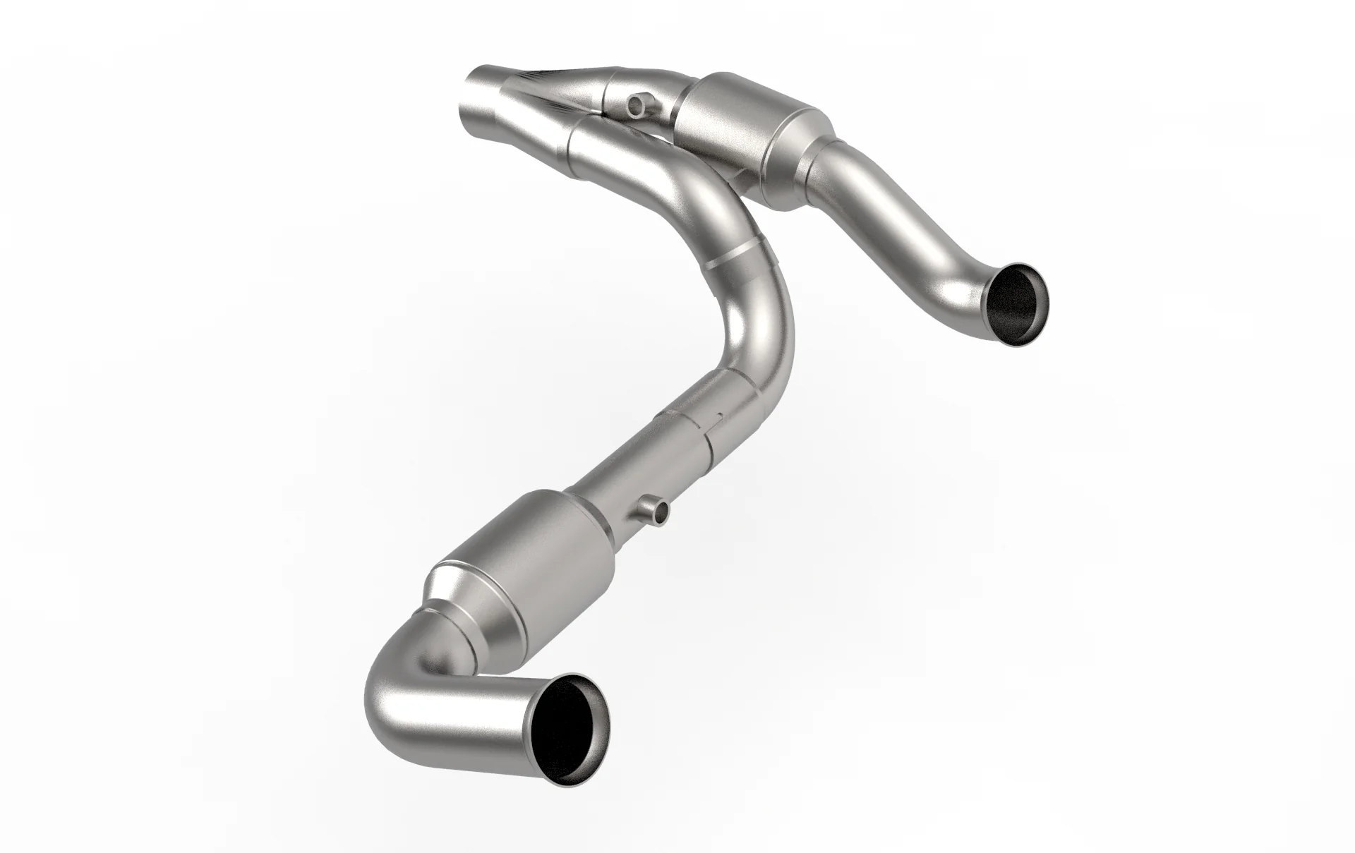 2-1/2" SS GREEN Catted Y-Pipe For HEMI Swap. 2007-2018 Jeep Wrangler JK. - Image 2