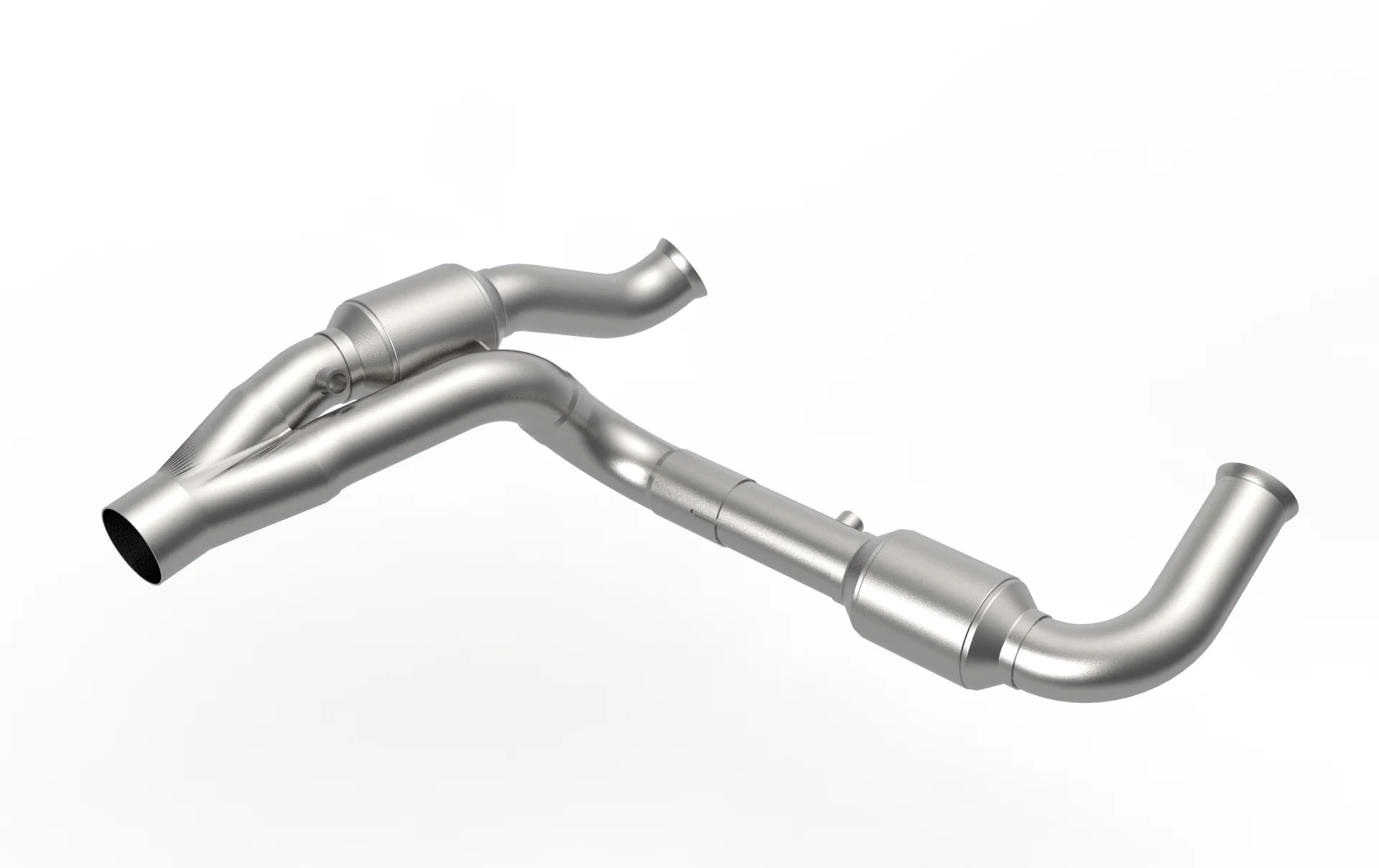 2-1/2" SS GREEN Catted Y-Pipe For HEMI Swap. 2007-2018 Jeep Wrangler JK. - Image 3