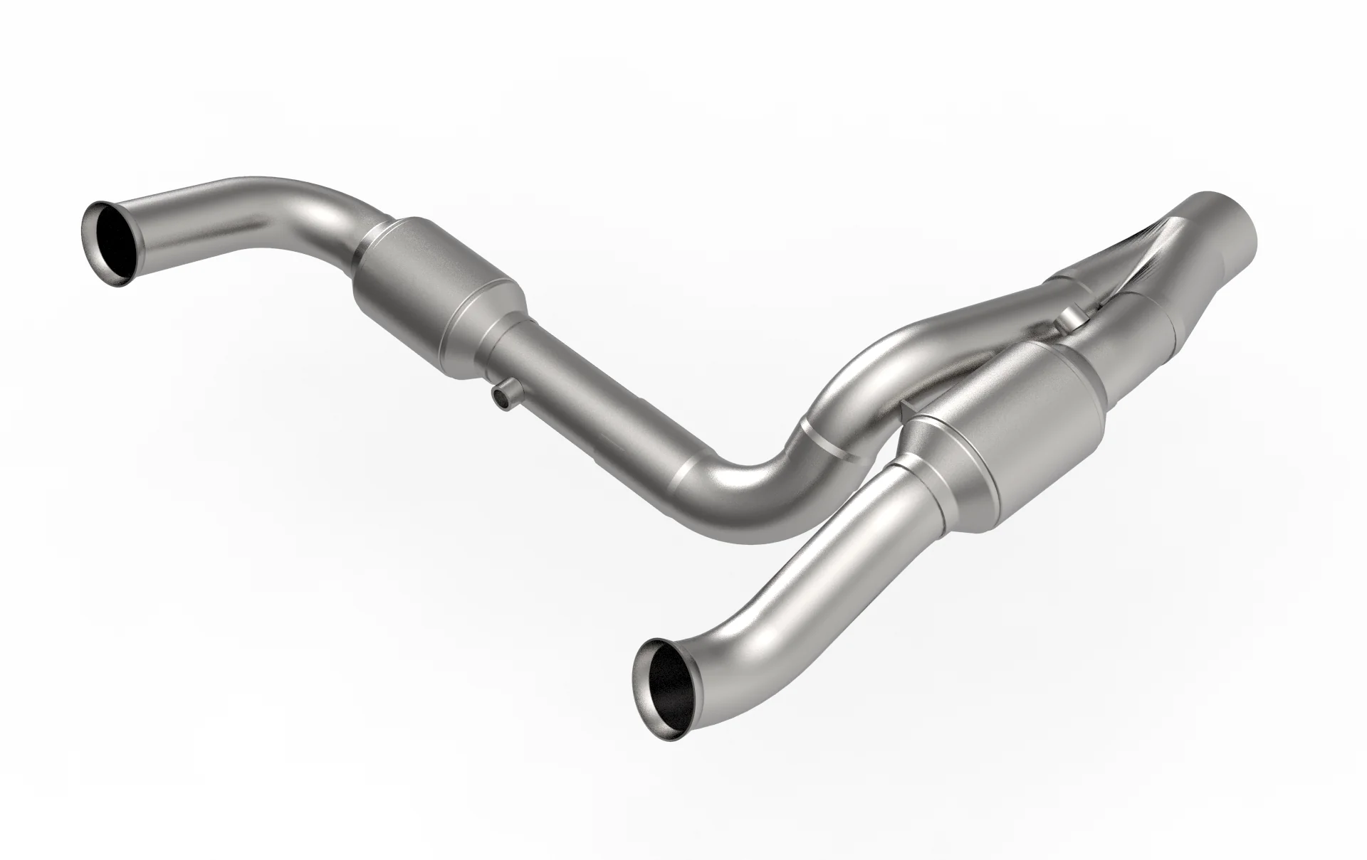 2-1/2" SS GREEN Catted Y-Pipe For HEMI Swap. 2007-2018 Jeep Wrangler JK. - Image 5