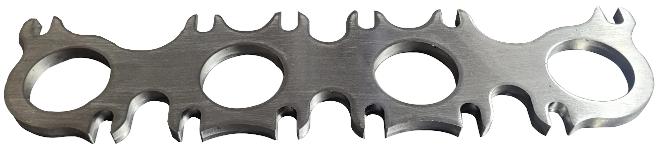 Dual Pattern Coyote 5.0L/5.2L Header Flange w/ 1-3/4" Ports. 3/8" Thick SS. - Image 3