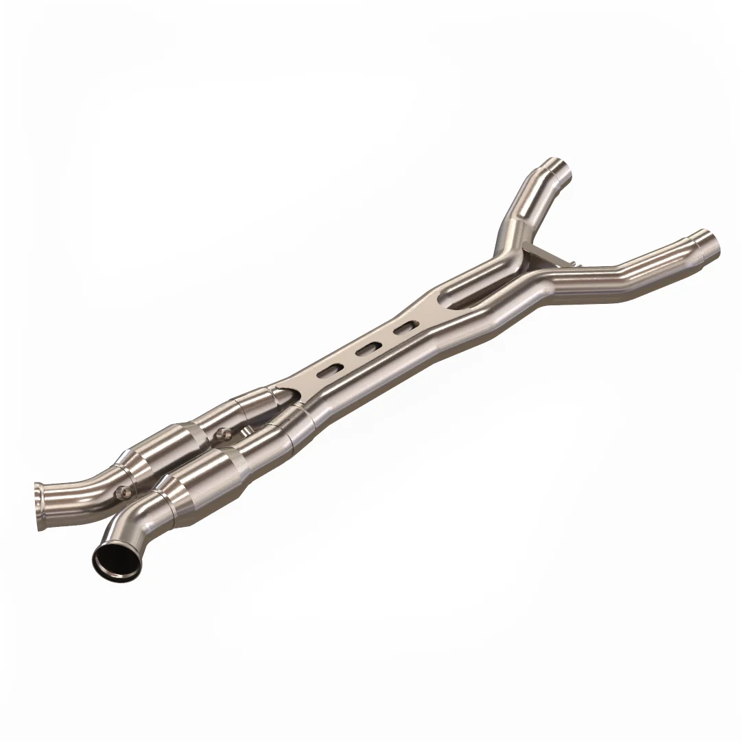3" SS H.O. GREEN Catted ULTRA X Pipe. 2014-2019 Corvette C7. Connects to OEM.