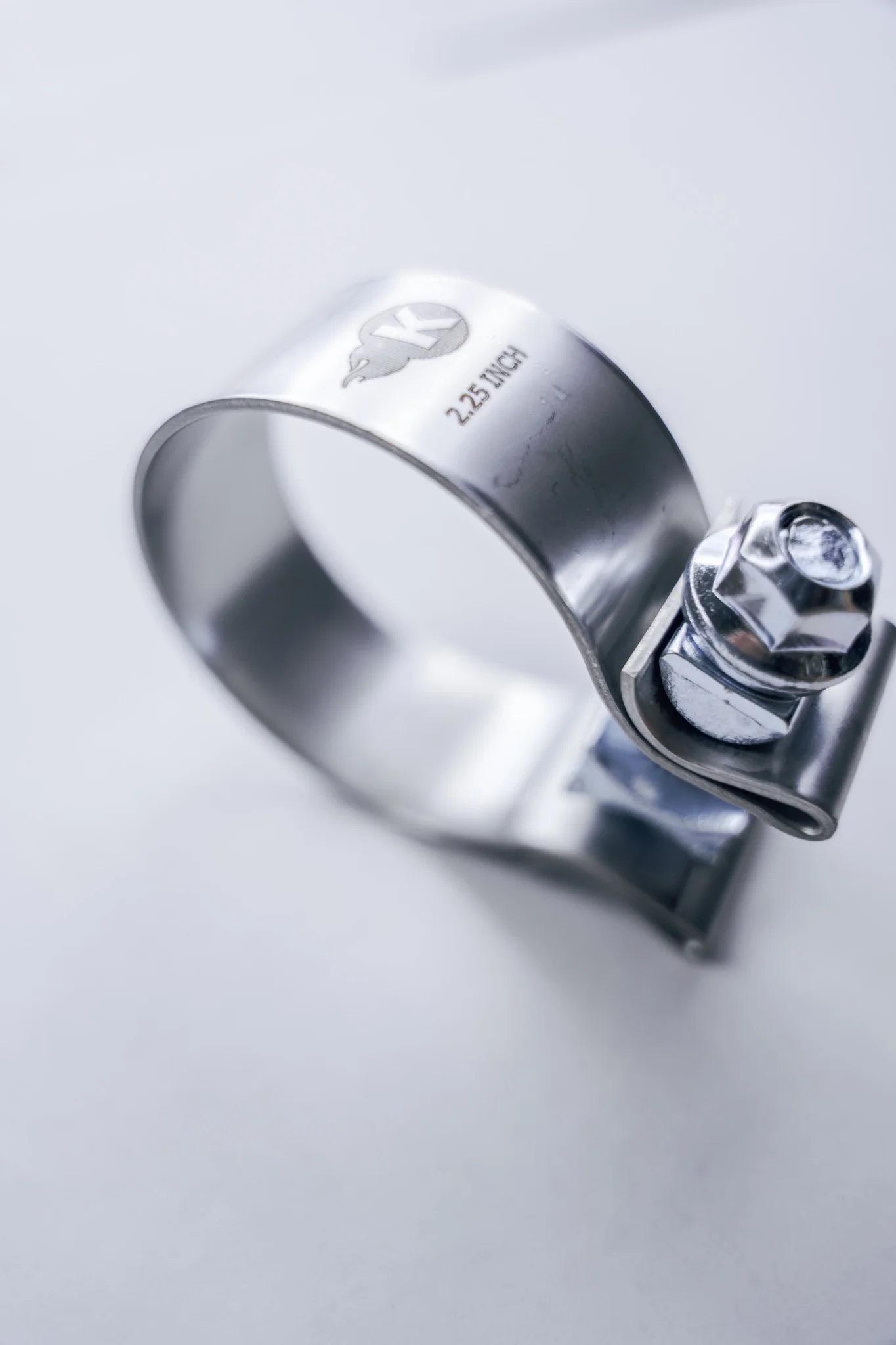 2-1/4" Stainless Steel Band Clamp for Notched Slip Joint Connections. - Image 3