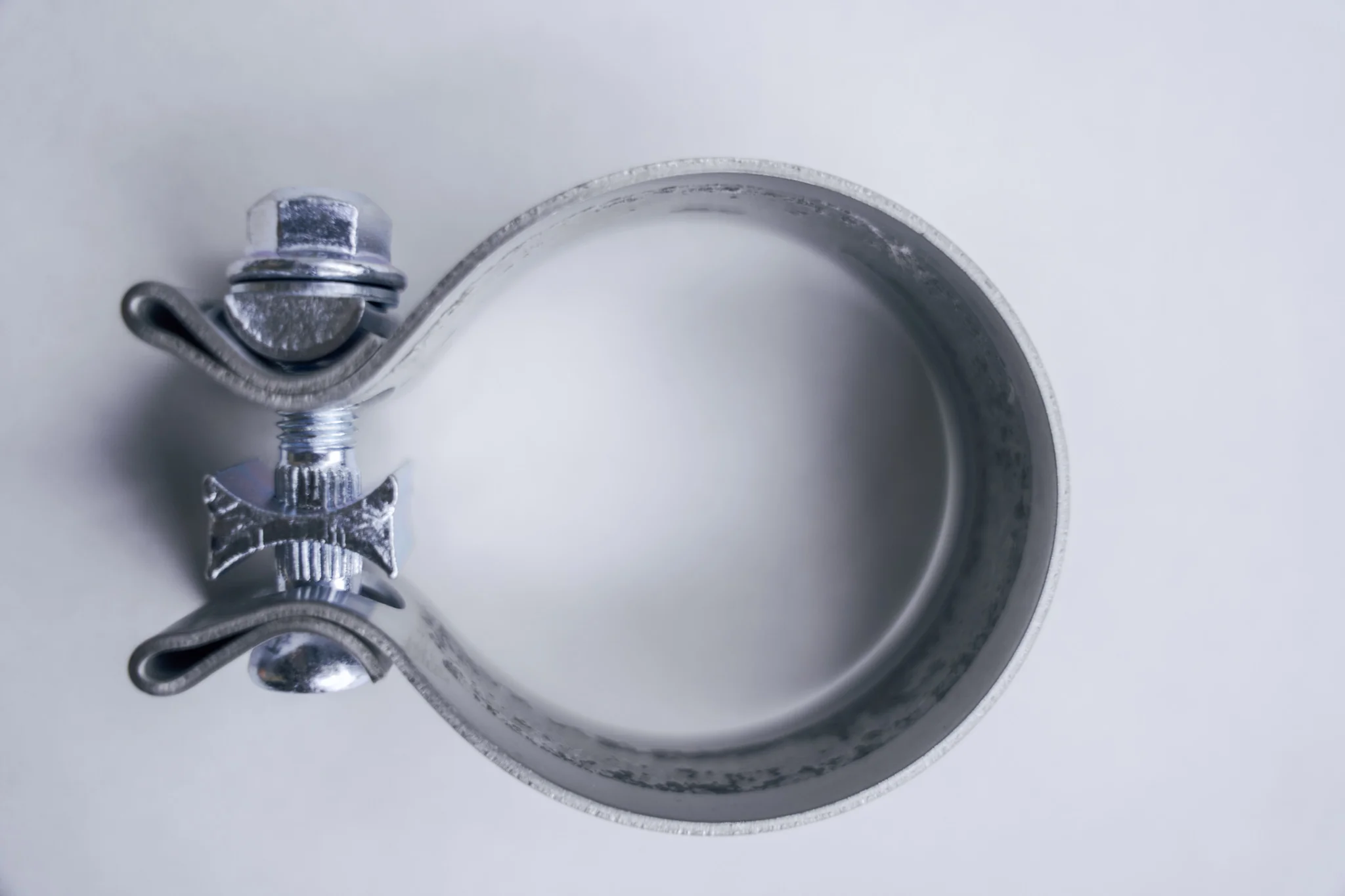 2-3/4" Stainless Steel Band Clamp for Notched Slip Joint Connections. - Image 2