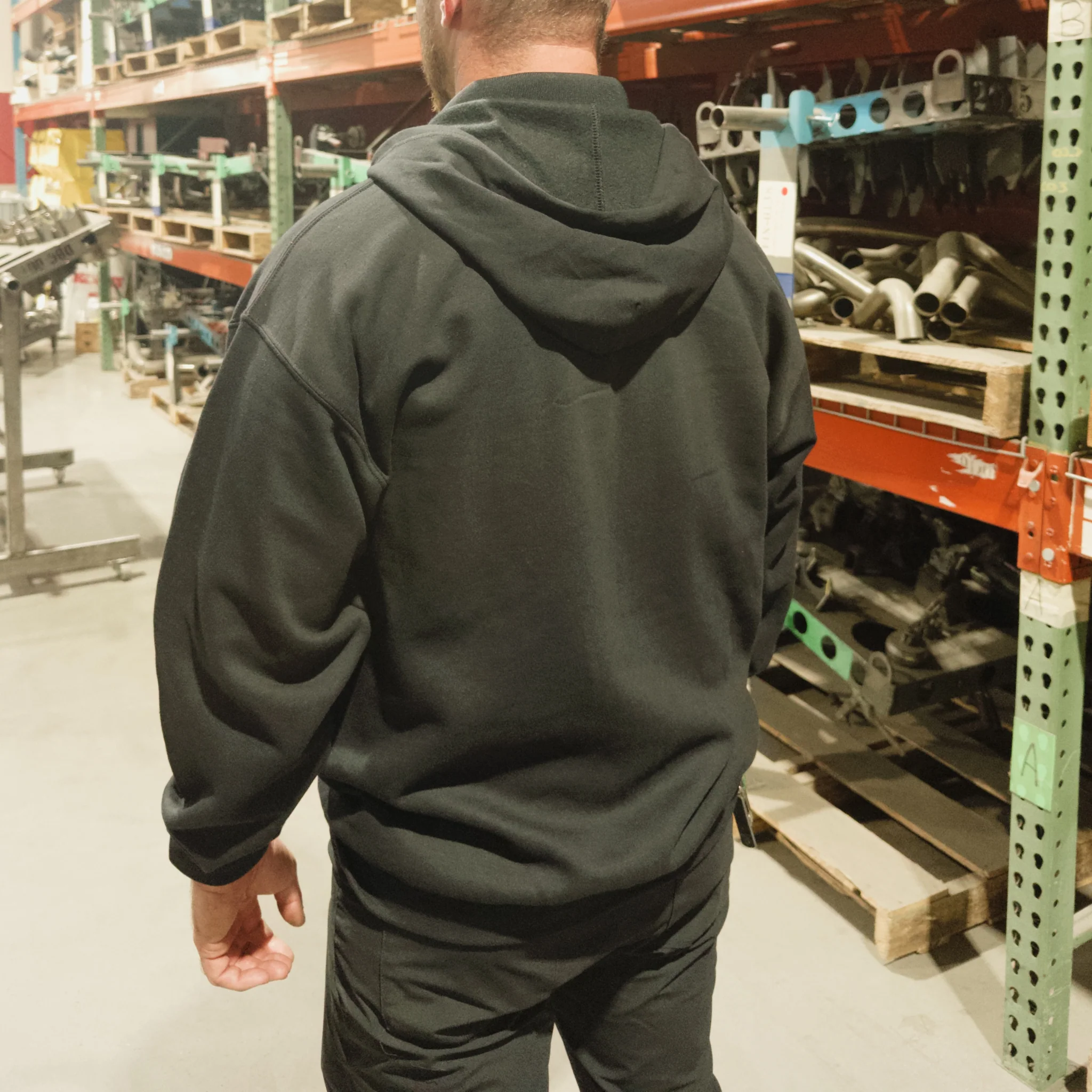 Kooks Embroidered Black Logo Zip-Up Hoodie - Image 2