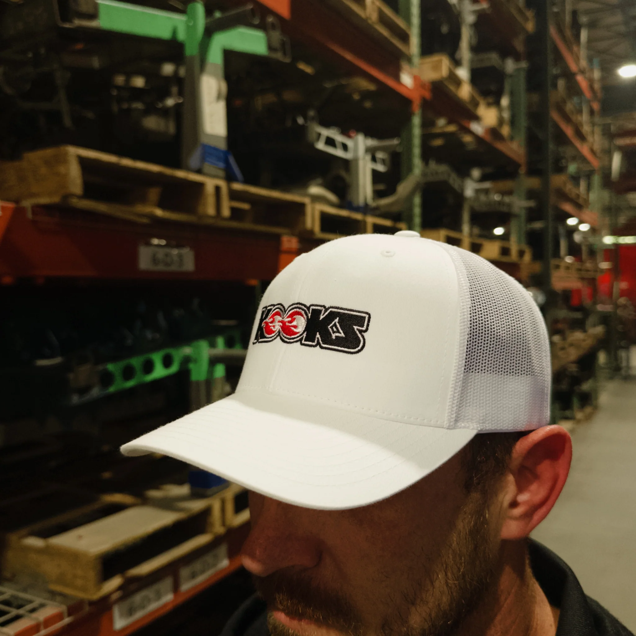 Kooks White Logo Snapback Hat - Image 2