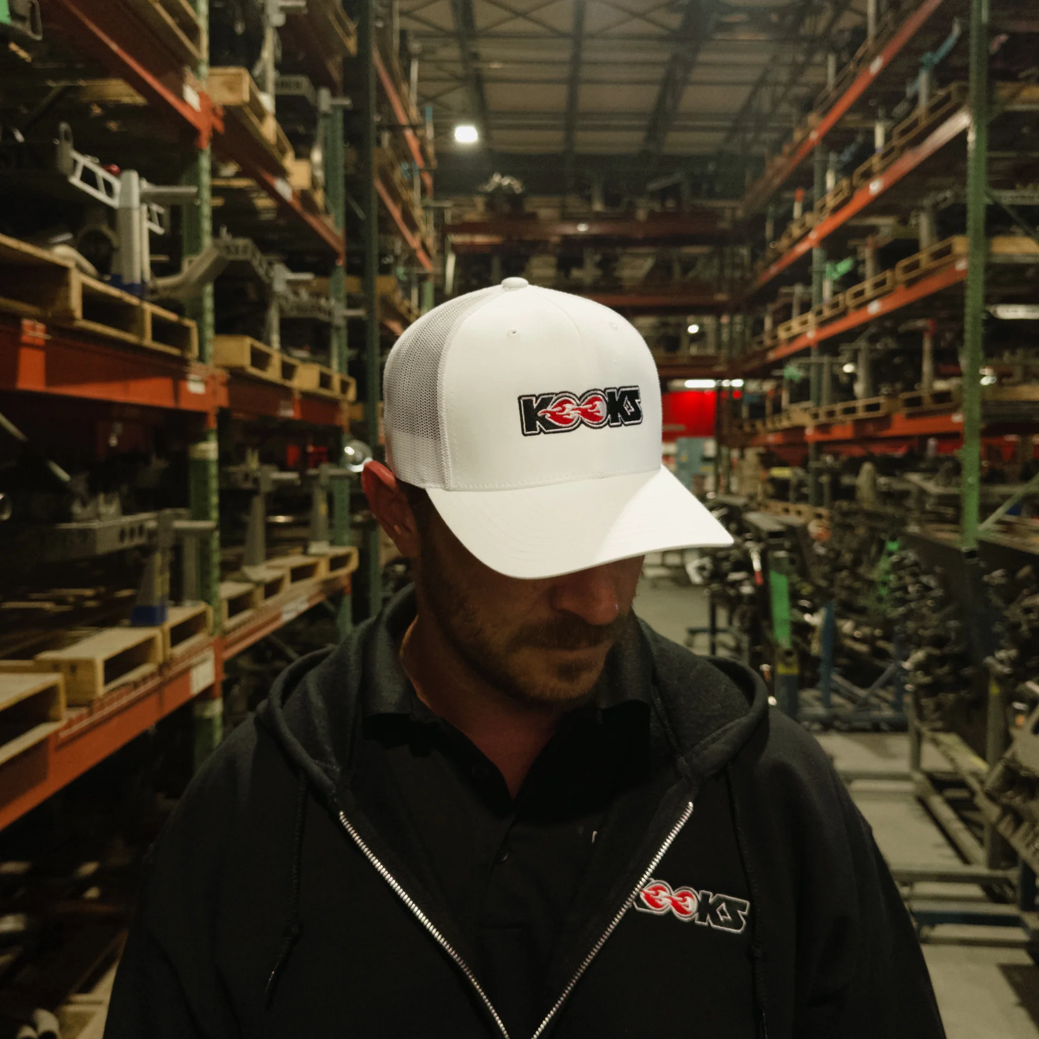 Kooks White Logo Snapback Hat - Image 3