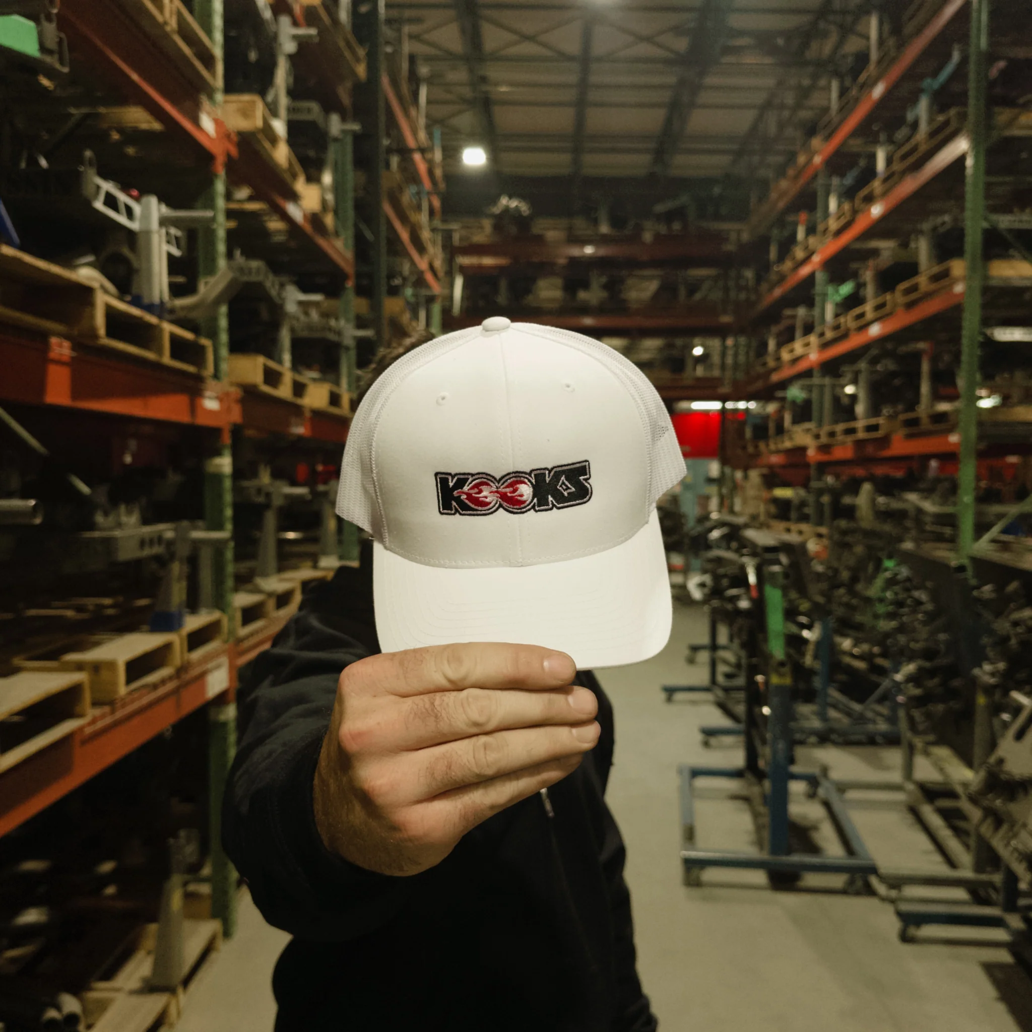 Kooks White Logo Snapback Hat - Image 4